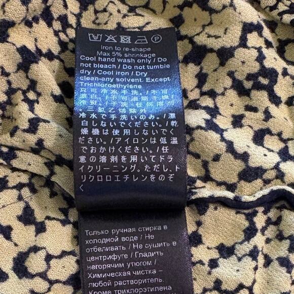 Samsoe Samsoe Yellow Buttercup Milly Aop 7201 Long Sleeve Blouse Size XS - Picture 7 of 8